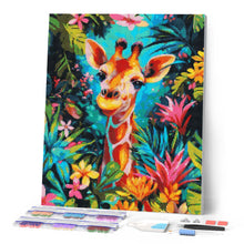 Carica l'immagine nel visualizzatore di Gallery, Diamond Painting - Giraffa tropicale