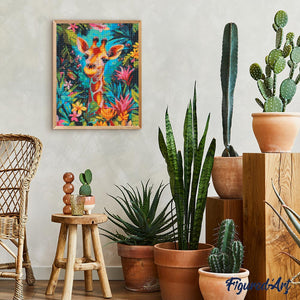 Diamond Painting - Giraffa tropicale