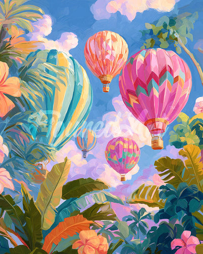Diamond Painting - Mongolfiere tropicali