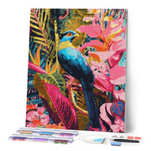 Carica l'immagine nel visualizzatore di Gallery, Diamond Painting - Uccello blu tropicale