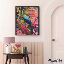 Carica l&#39;immagine nel visualizzatore di Gallery, Diamond Painting - Uccello blu tropicale