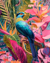 Carica l'immagine nel visualizzatore di Gallery, Diamond Painting - Uccello blu tropicale