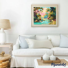 Carica l&#39;immagine nel visualizzatore di Gallery, Diamond Painting - Ruscello tropicale
