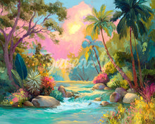 Carica l&#39;immagine nel visualizzatore di Gallery, Diamond Painting - Ruscello tropicale