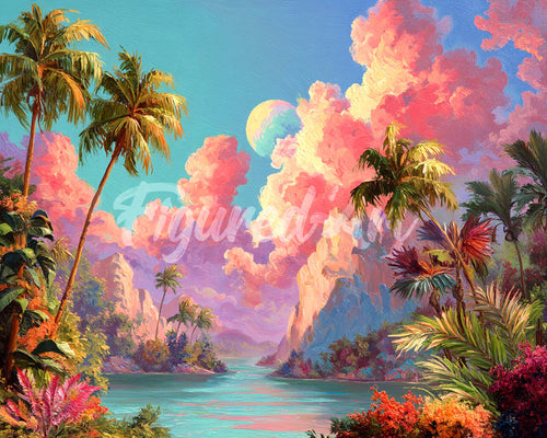 Diamond Painting - Baia da sogno tropicale