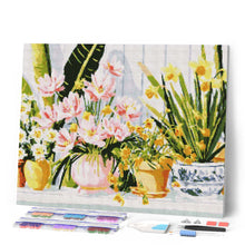 Carica l'immagine nel visualizzatore di Gallery, Diamond Painting - Vasi di fiori color pastello