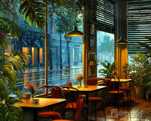 Carica l'immagine nel visualizzatore di Gallery, Diamond Painting - Caffè in un giorno di pioggia
