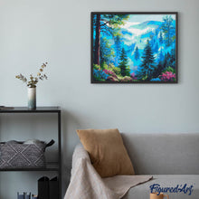 Carica l&#39;immagine nel visualizzatore di Gallery, Diamond Painting - Nebbia nella Pineta