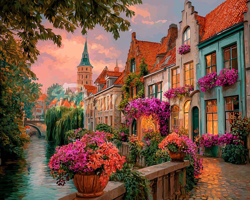 Diamond Painting - Case sul Canale