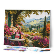 Carica l'immagine nel visualizzatore di Gallery, Diamond Painting - Bottiglia di Vino in Giardino