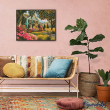Carica l&#39;immagine nel visualizzatore di Gallery, Diamond Painting - Portico sul Giardino Fiorito