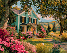 Carica l'immagine nel visualizzatore di Gallery, Diamond Painting - Portico sul Giardino Fiorito