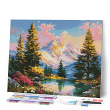 Carica l'immagine nel visualizzatore di Gallery, Diamond Painting - Bagliore Alpino al Tramonto