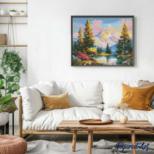 Carica l&#39;immagine nel visualizzatore di Gallery, Diamond Painting - Bagliore Alpino al Tramonto