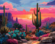 Carica l'immagine nel visualizzatore di Gallery, Diamond Painting - Paesaggio Desertico Colorato