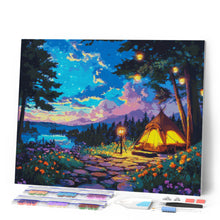 Carica l'immagine nel visualizzatore di Gallery, Diamond Painting - Notte di Campeggio Stellata