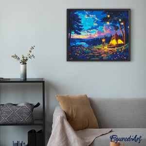 Diamond Painting - Notte di Campeggio Stellata