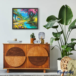 Diamond Painting - Calendula accanto al Ruscello