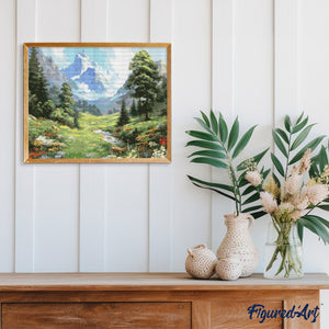 Diamond Painting - Torrente del Ghiacciaio