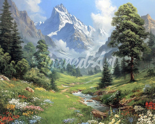 Diamond Painting - Torrente del Ghiacciaio