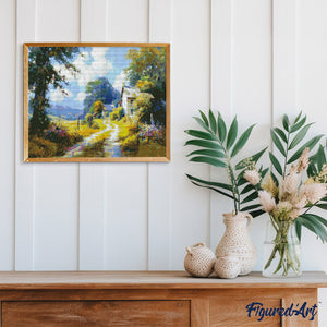 Diamond Painting - Sentiero di Campagna in Fiore