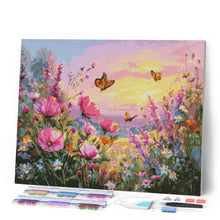 Carica l'immagine nel visualizzatore di Gallery, Diamond Painting - Tramonto tra i Fiori di Campo