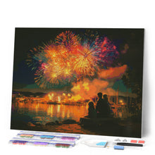 Carica l'immagine nel visualizzatore di Gallery, Diamond Painting - Famiglia e Fuochi d’Artificio