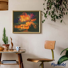 Carica l&#39;immagine nel visualizzatore di Gallery, Diamond Painting - Famiglia e Fuochi d’Artificio