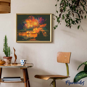 Diamond Painting - Famiglia e Fuochi d’Artificio