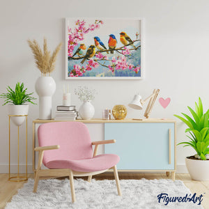 Diamond Painting - La Band degli Uccelli Canterini