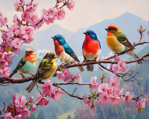Diamond Painting - La Band degli Uccelli Canterini
