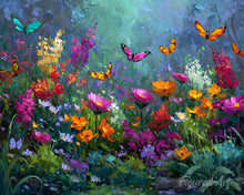 Carica l'immagine nel visualizzatore di Gallery, Diamond Painting - Giardino delle Farfalle Colorate