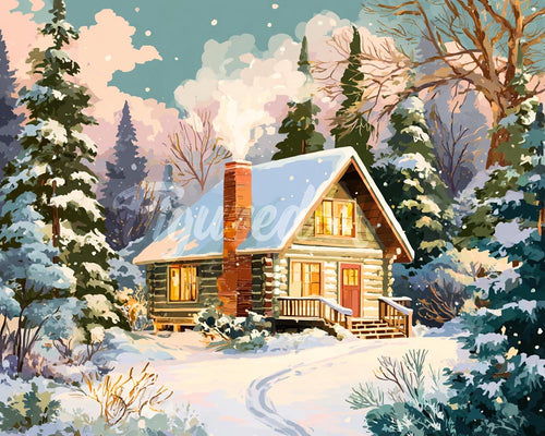 Diamond Painting - Casetta Invernale