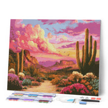 Carica l'immagine nel visualizzatore di Gallery, Diamond Painting - Valle dei Cactus al Tramonto