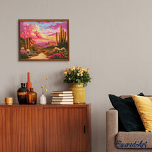 Carica l&#39;immagine nel visualizzatore di Gallery, Diamond Painting - Valle dei Cactus al Tramonto