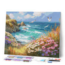 Carica l'immagine nel visualizzatore di Gallery, Diamond Painting - Vista sull’Oceano in Fiore