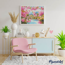 Carica l&#39;immagine nel visualizzatore di Gallery, Diamond Painting - Ponte dei Fiori di Ciliegio