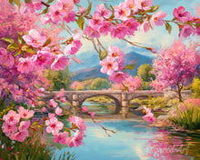 Carica l'immagine nel visualizzatore di Gallery, Diamond Painting - Ponte dei Fiori di Ciliegio