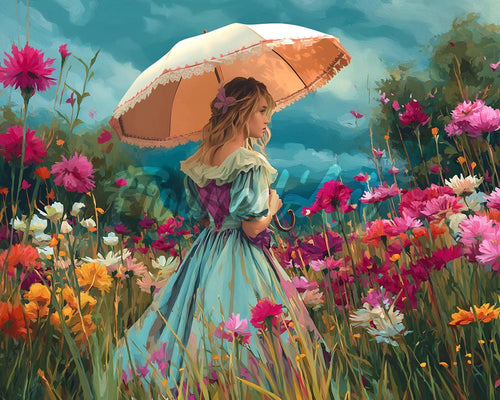 Diamond Painting - Signora dei Fiori di Campo