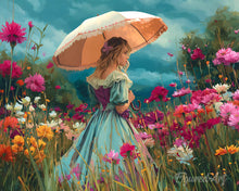 Carica l'immagine nel visualizzatore di Gallery, Diamond Painting - Signora dei Fiori di Campo