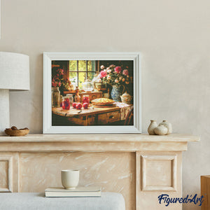 Diamond Painting - Torta di Mele Fatta in Casa