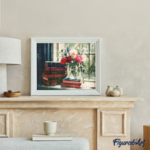 Carica l&#39;immagine nel visualizzatore di Gallery, Diamond Painting - Libri Antichi e Fiori