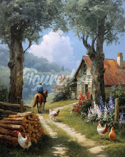Carica l&#39;immagine nel visualizzatore di Gallery, Diamond Painting - Vita Rurale in Fattoria