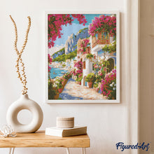 Carica l&#39;immagine nel visualizzatore di Gallery, Diamond Painting - Viale Fiorito a Capri