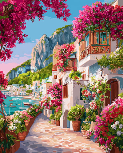 Diamond Painting - Viale Fiorito a Capri