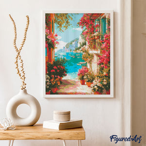 Diamond Painting - Vista sulla Riviera Italiana