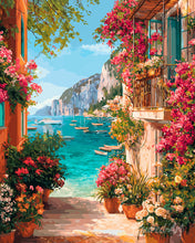 Carica l'immagine nel visualizzatore di Gallery, Diamond Painting - Vista sulla Riviera Italiana