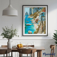 Carica l&#39;immagine nel visualizzatore di Gallery, Diamond Painting - Paradiso sulla Scogliera