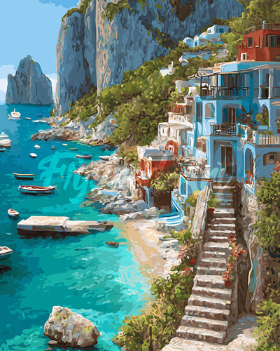 Diamond Painting - Paradiso sulla Scogliera