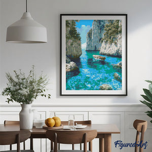 Diamond Painting - Cala Blu Tranquilla